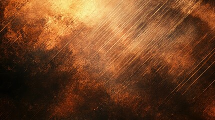 Poster - Abstract golden brown texture with streaks of light creating a dynamic and energetic atmosphere perfect for backgrounds or artistic concepts in design projects.