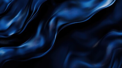 Poster - Deep Blue Waves: Abstract Fluid Background Maintaining a Mysterious Aura Perfect for Artistic, Stylish, and Modern Designs in Various Creative Projects
