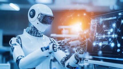 Poster - advanced robotics and ai: futuristic technological innovation
