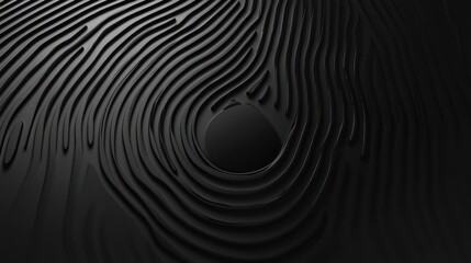 Poster - Abstract Black Fingerprint Texture Background Design
