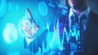 © Anak - Digital Futurism: Businessman Interacting with Holographic Financial Data