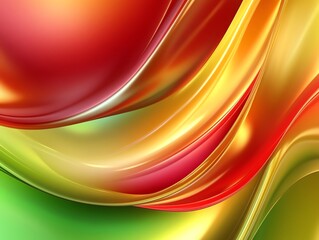 Poster - Smooth, Flowing Patterns of Vibrant Colors Create a Lively Abstract Design for Modern Decor