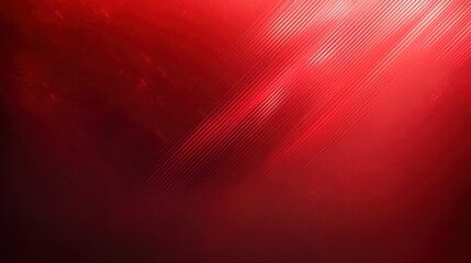 Fototapete - Abstract Red Background with White Diagonal Lines and Geometric Shapes