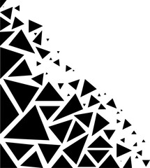 triangle pattern corner border