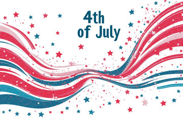 Wall Mural - fourth of july background