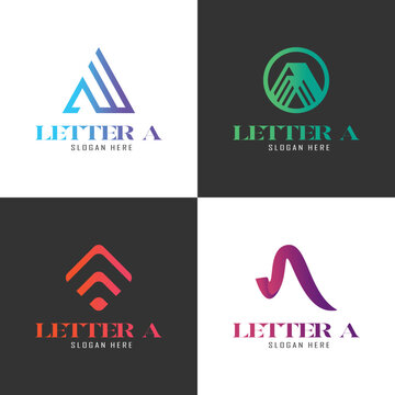 Letter A logo Vector Stock Illustrations