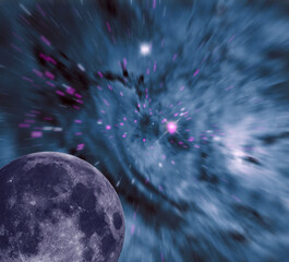 Wall Mural - moon in space
