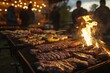© redflower - Delicious Outdoor BBQ with Friends at Sunset