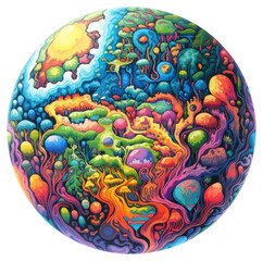 Wall Mural - PNG Earth sphere creativity astronomy.