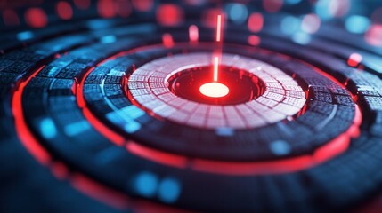 Poster - Dynamic digital business target visualization featuring advanced animations and engaging graphics for strategic planning and analysis