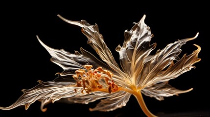 Sticker - Lighting Highlighting the Mesmerizing Details of a Cannabis Flower  Close up macro shot showcasing the intricate texture vibrant colors and natural beauty of this botanical specimen