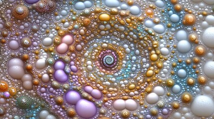Poster - Engaging hypnotic spiral animation showcasing vibrant fractal patterns and captivating colors