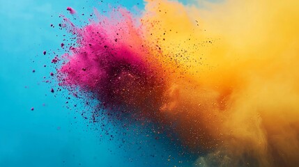 vibrant color explosion: abstract art background. dynamic and energetic, this image features a burst