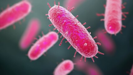 Poster - Bacterial growth observation laboratory microbiology image scientific study close-up cell behavior