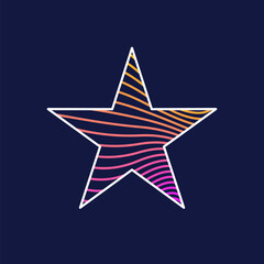 Poster - design element with dynamic lines. vector illustration in flat minimalistic style
