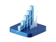 © Lemonsoup14 - Transparent Digital 3D Stock Market Analysis in PNG with Growth Charts and Financial Investment Data.