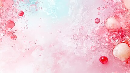 Poster - A soft and gentle pastel pink background with dreamy textures, perfect for creating a calming and delicate atmosphere.