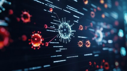 Poster - Abstract Visualization of Viruses with Digital Data Elements