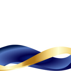 Wall Mural - abstract blue background with gold accent