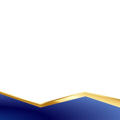 Wall Mural - abstract blue background with gold accent