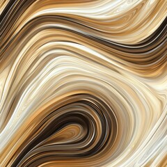 Poster - Abstract Swirling Marble Textures in Warm Earth Tones for Creative Projects