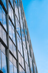 Aufkleber - Glass wall facade Architecture details Modern building Exterior Business background