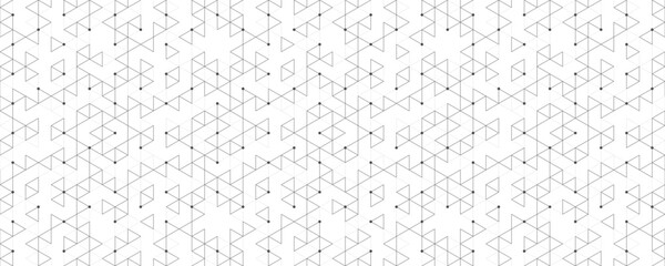 Leinwandbilder - Abstract vector background with a seamless geometric pattern of simple triangle shapes. Stylish vector texture.