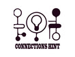 © Arnis - This vector illustration features a series of dots connected by smooth lines. This illustration is perfect for use as a logo for a technology company and a series of connected network circles, connect