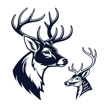 Deer Head Silhouettes