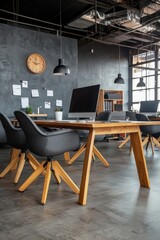Poster - A high-tech workspace fostering productivity and creativity.
