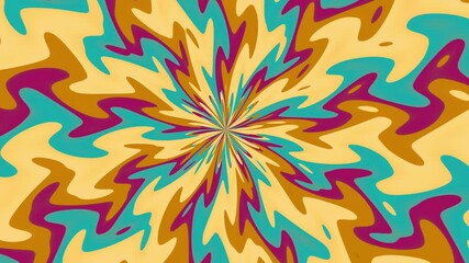 Poster - Explore dynamic abstract wave patterns in soothing earthy tones that enhance visual harmony and elevate the aesthetic appeal loop background