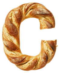 Wall Mural - PNG Bread shaped like letter C