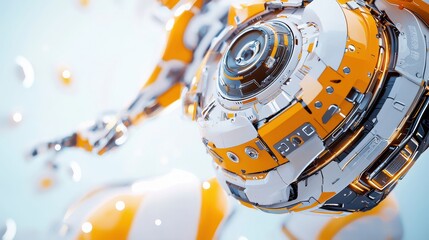 Poster - AI-powered robots transforming material handling.