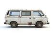 Clean White Delivery Van: Side Profile, Photorealistic Render on Pristine White Background. Ideal for branding, logistics, transportation, delivery service websites, marketing materials, and 