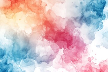 Poster - Colorful abstract watercolor background blending warm and cool tones for artistic design