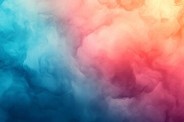 Fototapete - Colorful abstract background with soft gradients of pink, blue, and orange hues filling the space