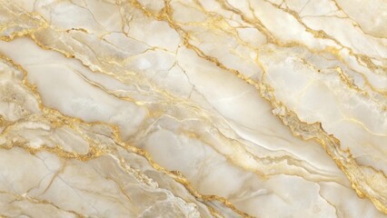 Wall Mural - Elegant Golden Veins in a Luxurious Cream Marble Texture A High-Resolution Image Perfect for Design Projects