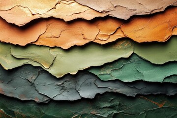 Aufkleber - Textured layers in earthy tones create a visual masterpiece for art enthusiasts and designers