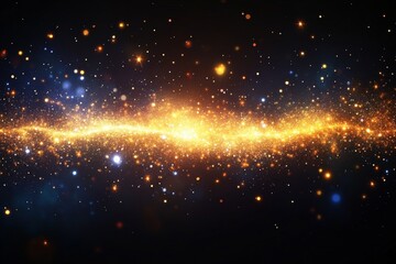 Wall Mural - vibrant cosmic display of stars and dust illuminating the universe in a breathtaking night sky view