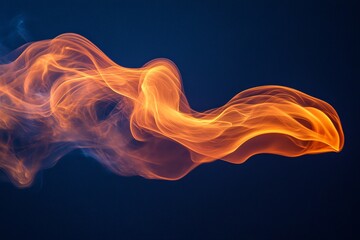 Poster - Swirling orange flames dancing against a dark background during a nighttime fire display
