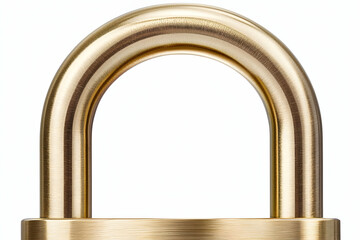 Poster - Golden Padlock Security Close-up