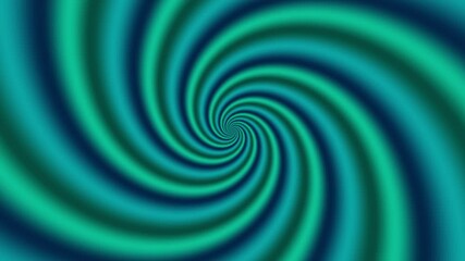 Fototapete - Hypnosis green spiral background. Radial hypnotic abstract loop endless background .
