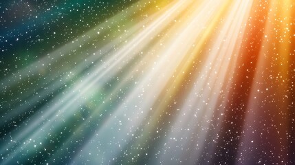 Wall Mural - Celestial Light Rays Abstract Background, Starry Night Sky, Cosmic Dust, Galaxy