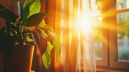 Aufkleber - The magic of sunlight transforming a space.