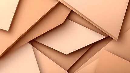 Wall Mural - Abstract Beige and Brown Geometric Shapes Background