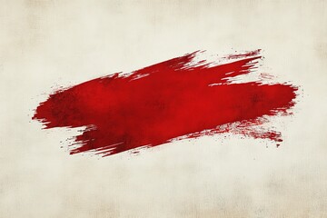Poster - Abstract red brushstroke on textured background conveying bold creative expression and artistic flair