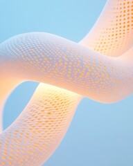 Aufkleber - -Printed Luminous Rope Futuristic Design for Architecture and Lighting - Innovative Materials Highlighting Tech Aesthetics and Sustainable Artistic Installations