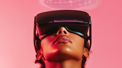Poster - Immersive VR Training Advanced Headset and Health-Monitoring Tech for Performance Optimization in Professional Wellness and Digital Fitness Industries