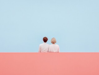 Poster - Minimalist Couple Consultation Modern Pastel Aesthetic with Professional Healthcare Focus - Contemporary Medical Communication and Design for Patient Engagement