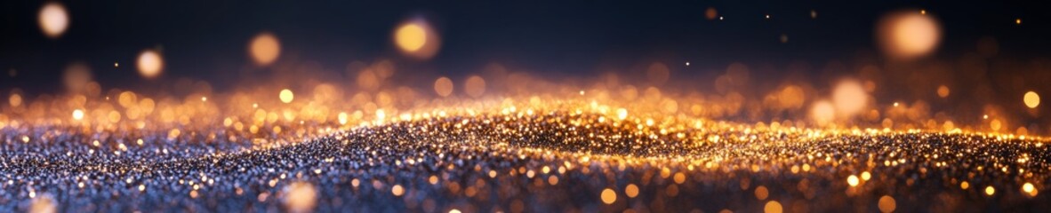 Aufkleber - Golden Bokeh Horizon Illuminated 2026 Celebration in Sparkling Text Modern Holiday Visuals and Festive Branding for Event Marketing Strategy